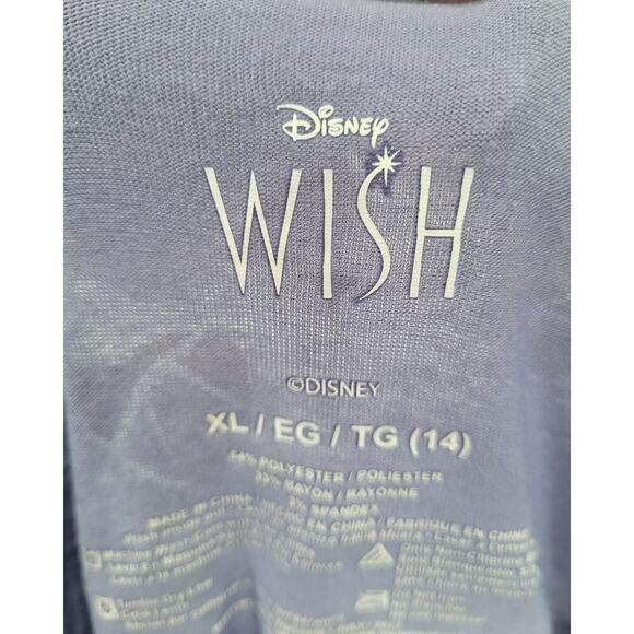 Disney Wish‎ Purple Girls Flower Long Sleeve Dress size Large #7 - Picture 4 of 5